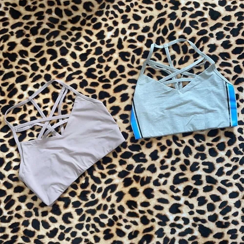 •PINK• VSP BUNDLE OF 2/ULTIMATE STRAPPY FRONT W/T-BACK STRAP IN SIZE SMALL